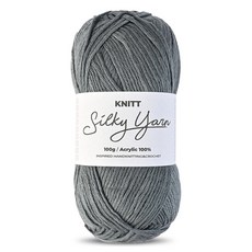 니뜨 실키얀 뜨개실 100g, 22 다크그레이, 1개