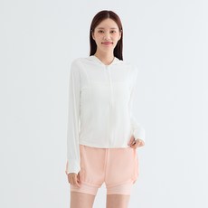 Elsso 女款防曬運動休閒緊身長袖拉鍊衣