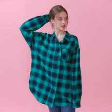 벰버 여성용 OVERFIT CHECK LONG SHIRT