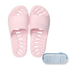 파메라 T102 파스텔톤 욕실 슬리퍼 + 슬리퍼 거치대 핑크, 1개