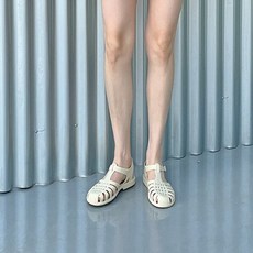 여성용 젤리 글래디에이터 플립플랍 샌들