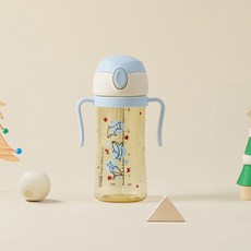 베베픽 유아용 원터치 PPSU 빨대컵 250ml, 1개, 블루벨 코랄샤크