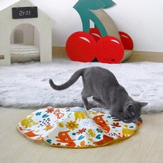  리스펫 고양이 자동 장난감 멀티 꼬리잡기 블루 1개 