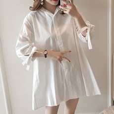 레글런셔츠원피스도안