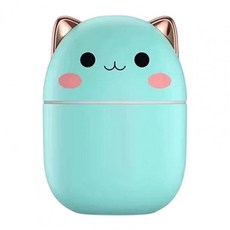 유니영 USB 미니캣 무드등 가습기 200ml, UNH200MC(그린)