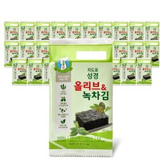 지도표성경 올리브 녹차 식탁김, 4g, 30개