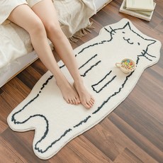 hanbit carpet 微不足道的貓浴室墊迷你地毯地板, 混色