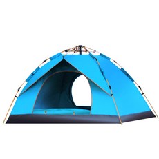 경량 접이식 원터치 텐트, 블루, 2인용