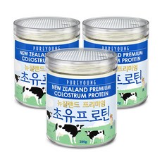 퓨어영 뉴질랜드 초유 프로틴 단백질 분말, 280g, 3개