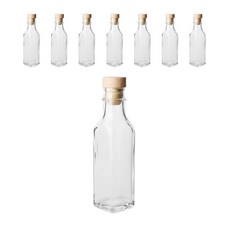투명사각 오일병 코르크우드, 8개, 120ml