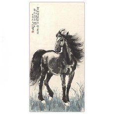 Liz Janey Interior Goods 書法東方繪畫馬 K13715 01