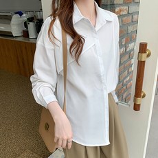 여성화이트셔츠