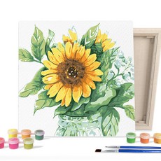 iLovePainting DIY熱門圖畫, 水藝向日葵玻璃杯 (2525), 1組