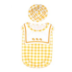 패리스독 반려동물 유치원 티셔츠 + 모자, 옐로우