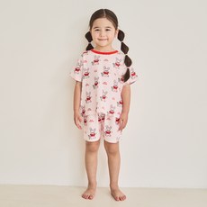 로토토베베 아동용 캐리 반팔 헐랭 실내복 상하의 세트