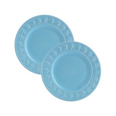 웨지우드 페스티비티 20cm 접시, 2p, 블루 접시2p