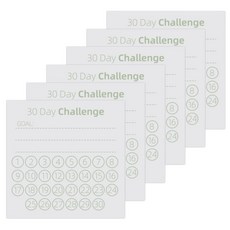 오트라 마크 클리어 점착메모지, 30 day challenge, 6p