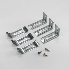 The One Home Deco L型支架 6.8*3.7*2.7cm 3入+螺絲 7.5*2.7cm 3入+木頭片 19mm 3入, 1組, 金屬