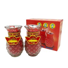 華慶堂 2號酥油燭 中(17cm) 550g 2入組 酥油蠟燭 祭祀蠟燭 酥油燈, 1組