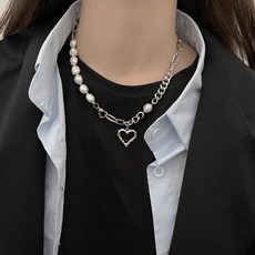세드비 여성용 데이윈 진주 체인 캐주얼 목걸이