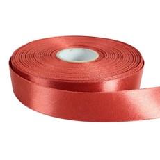 노크 고밀도 공단 리본끈 25mm, 벽돌, 45m