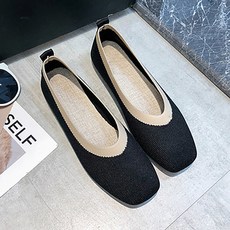 마켓에이 발레리나 라인 스퀘어 플랫슈즈