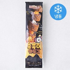 쟌슨빌 흑쪽이 더블치즈 핫도그 (냉동), 80g, 7개