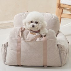 레드퍼피 반려동물 홀푸스 카시트, 모던 베이지, 1개