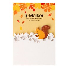 知音文創 i-Marker 動物沖孔便利貼, 可移除膠紙, 50張/1設計, 1個
