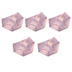 자취남녀 프룻 자수 포인트 심플 면 팬티 5p