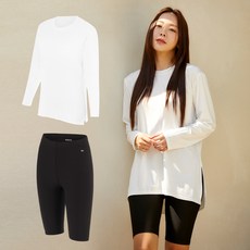 래시플 여성용 멀티플 긴팔상하 2종 세트
