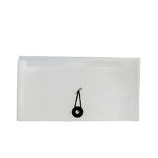 다아모아 아코디언 영수증 통장 보관 백, 투명, 1개