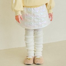 헤이미니 여아용 핑크빔 홀로그램 패딩 스커트