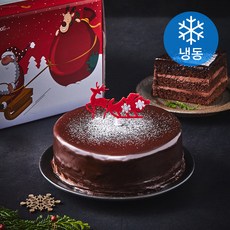크리스마스 정통 초코 케이크 (냉동), 450g, 1개