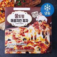한맥 풀토핑 매콤치킨 피자 (냉동), 400g, 1개