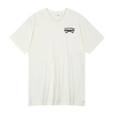 언탭트 남녀공용 16수 언탭트 뿔태 프린팅 반팔 티셔츠