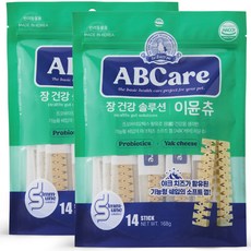 ABCare 강아지 장 건강 솔루션 기능성 소프트 츄 덴탈껌 14p, 이뮨, 168g, 2개 - 티뮨스틱