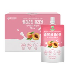 단디라이프 엘라스틴 콜라겐 곤약젤리 복숭아맛 10개입, 840g, 1개