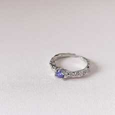 세드비 여성용 세르넬 잔잔 물결 큐빅 반지 A