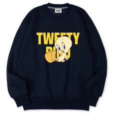 VENHIT Looney Tunes崔弟棉質雙面布大尺碼大學T WBRTOM3310F