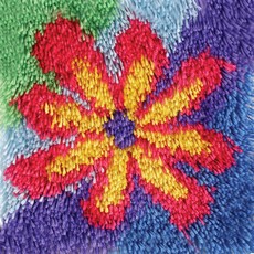 유엘스타일 스킬자수 쪼꼬미 방석 DIY 패키지 30 x 30 cm 1개 C7꽃 상품 이미지