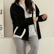 비나인 토델 후드니트집업