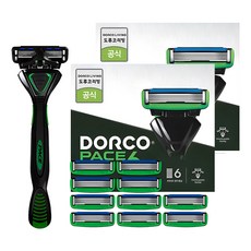 DORCO Pace 6 剃鬚刀 + 刀片 10入 套組, N/A, 2組