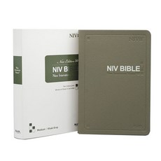 영문 NIV BIBLE 중 단본 카키그레이, 아가페출판사