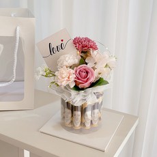 러블리팜 LED 플라워 용돈케이크 + 용돈홀더 12p, 체리블라썸, 1개 LED플라워 용돈케이크 용돈홀더12P, 체리블라썸, 1개