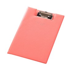 동아피엠에스 가죽 커버 클립보드 A4, 로즈레드, 1개