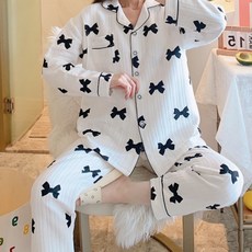 춘추 임산부 파자마 상하의 세트