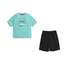 아동용 냉감 통기성 BKS리버티 5부 상의 + 하의 세트 OV