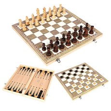 折疊雙面木製棋盤 XL, 混色