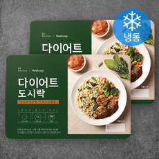 프레시지 닥터키친 다이어트 도시락 한입떡갈비와 3가지 나물밥 (냉동), 200g, 2개